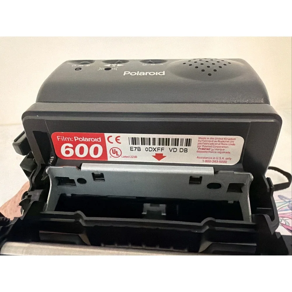 Vintage Polaroid 636 Talking Camera Retro 600 Film Instant Camera Black
